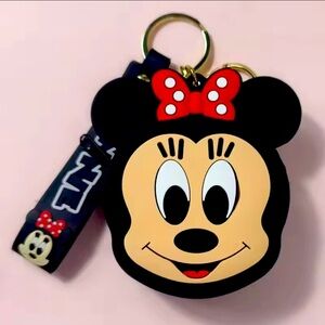 Minnie Duck Cartoon Anime Coin Purse with Keychain​